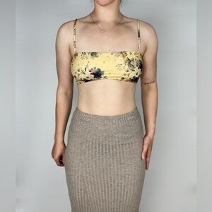 BOYS + ARROWS Hezeus Bikini Top in Pretty Little Thang Square Neck Swim Beach